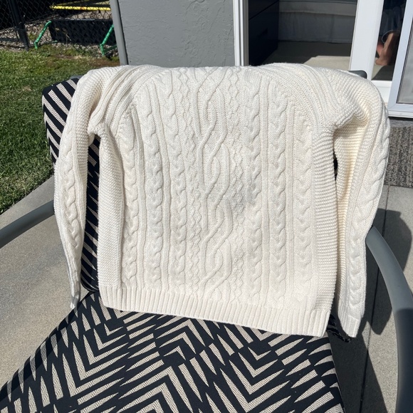 ABLE Claudette Fisherman Sweater - antique white, size S - Picture 9 of 12